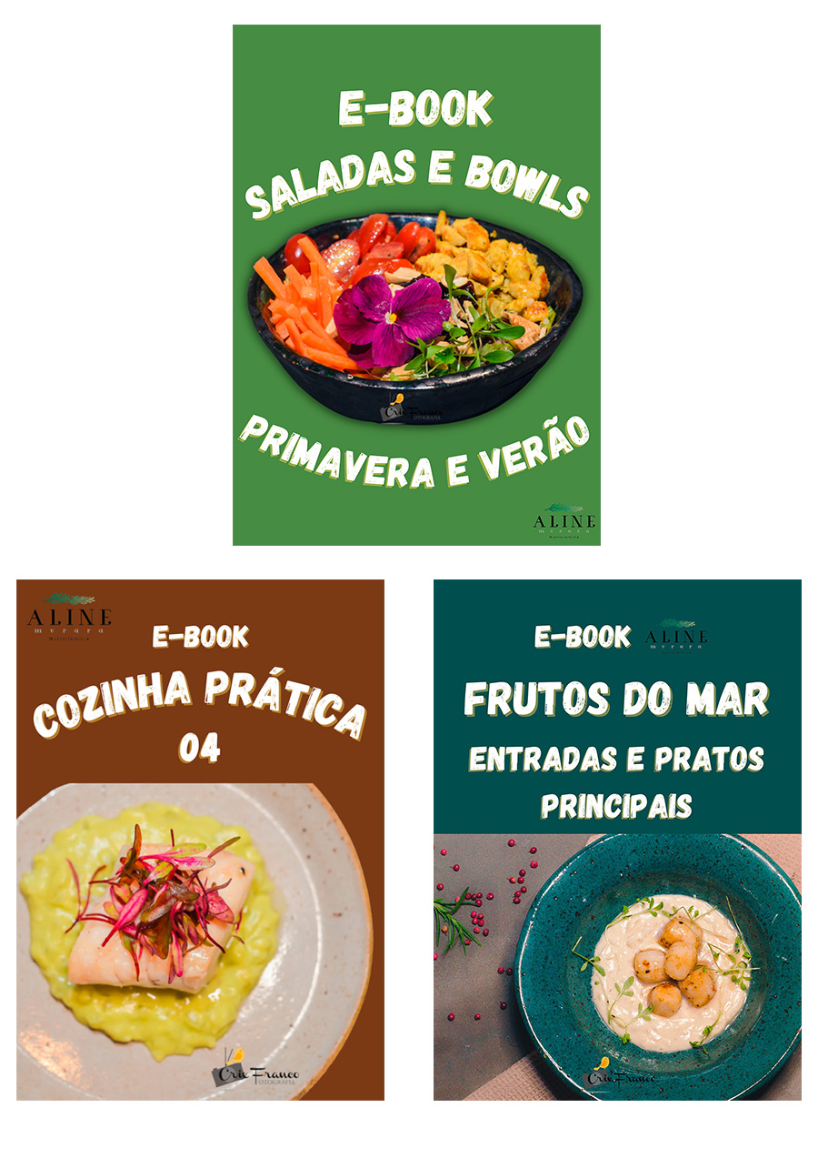 COMBO E-books - Saladas, Cozinha Prática e Frutos do Mar